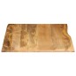 vidaXL Tischplatte mit Baumkante 110x80x2,5 cm Massivholz Mango vidaXL Tischplatte mit Baumkante 110x80x2,5 cm Massivholz Mango