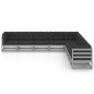 9-tlg. Garten-Lounge-Set mit Kissen Grau Kiefer Massivholz 9-tlg. Garten-Lounge-Set mit Kissen Grau Kiefer Massivholz