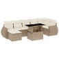 vidaXL 8-tlg. Garten-Sofagarnitur mit Kissen Beige Poly Rattan vidaXL 8-tlg. Garten-Sofagarnitur mit Kissen Beige Poly Rattan