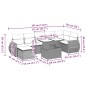 vidaXL 8-tlg. Garten-Sofagarnitur mit Kissen Beige Poly Rattan vidaXL 8-tlg. Garten-Sofagarnitur mit Kissen Beige Poly Rattan