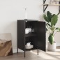 vidaXL Sideboard Schwarz 36x39x79 cm Stahl vidaXL Sideboard Schwarz 36x39x79 cm Stahl
