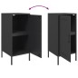 vidaXL Sideboard Schwarz 36x39x79 cm Stahl vidaXL Sideboard Schwarz 36x39x79 cm Stahl