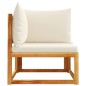vidaXL Garten-Ecksofa mit Kissen Massivholz Akazie vidaXL Garten-Ecksofa mit Kissen Massivholz Akazie