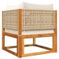 vidaXL Garten-Ecksofa mit Kissen Massivholz Akazie vidaXL Garten-Ecksofa mit Kissen Massivholz Akazie