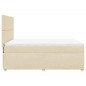 vidaXL Boxspringbett mit Matratze Creme 140x200 cm Stoff vidaXL Boxspringbett mit Matratze Creme 140x200 cm Stoff