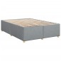 vidaXL Boxspringbett mit Matratze Hellgrau 140x200 cm Stoff vidaXL Boxspringbett mit Matratze Hellgrau 140x200 cm Stoff
