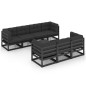 8-tlg. Garten-Lounge-Set mit Kissen Kiefer Massivholz 8-tlg. Garten-Lounge-Set mit Kissen Kiefer Massivholz