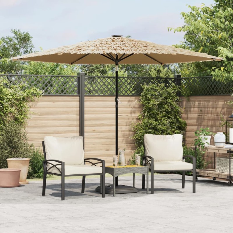 vidaXL Sonnenschirm mit Stahlmast Braun 288x288x225 cm vidaXL Sonnenschirm mit Stahlmast Braun 288x288x225 cm