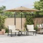 vidaXL Sonnenschirm mit Stahlmast Braun 288x288x225 cm vidaXL Sonnenschirm mit Stahlmast Braun 288x288x225 cm