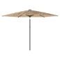 vidaXL Sonnenschirm mit Stahlmast Braun 288x288x225 cm vidaXL Sonnenschirm mit Stahlmast Braun 288x288x225 cm