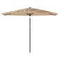 vidaXL Sonnenschirm mit Stahlmast Braun 288x288x225 cm vidaXL Sonnenschirm mit Stahlmast Braun 288x288x225 cm