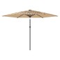 vidaXL Sonnenschirm mit Stahlmast Braun 288x288x225 cm vidaXL Sonnenschirm mit Stahlmast Braun 288x288x225 cm
