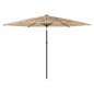 vidaXL Sonnenschirm mit Stahlmast Braun 288x288x225 cm vidaXL Sonnenschirm mit Stahlmast Braun 288x288x225 cm