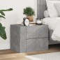 vidaXL Wand-Nachttisch Betongrau 45x30x35 cm vidaXL Wand-Nachttisch Betongrau 45x30x35 cm