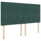 vidaXL Boxspringbett mit Matratze Dunkelgrün 200x200 cm Samt vidaXL Boxspringbett mit Matratze Dunkelgrün 200x200 cm Samt