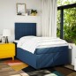 vidaXL Boxspringbett mit Matratze Blau 120x200 cm Stoff vidaXL Boxspringbett mit Matratze Blau 120x200 cm Stoff