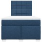 vidaXL Boxspringbett mit Matratze Blau 120x200 cm Stoff vidaXL Boxspringbett mit Matratze Blau 120x200 cm Stoff