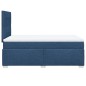 vidaXL Boxspringbett mit Matratze Blau 120x200 cm Stoff vidaXL Boxspringbett mit Matratze Blau 120x200 cm Stoff