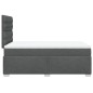vidaXL Boxspringbett mit Matratze Dunkelgrau 120x200 cm Stoff vidaXL Boxspringbett mit Matratze Dunkelgrau 120x200 cm Stoff