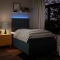 vidaXL Boxspringbett mit Matratze Blau 120x200 cm Stoff vidaXL Boxspringbett mit Matratze Blau 120x200 cm Stoff