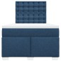 vidaXL Boxspringbett mit Matratze Blau 120x200 cm Stoff vidaXL Boxspringbett mit Matratze Blau 120x200 cm Stoff