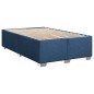 vidaXL Boxspringbett mit Matratze Blau 120x190 cm Stoff vidaXL Boxspringbett mit Matratze Blau 120x190 cm Stoff