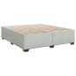 vidaXL Boxspringbett mit Matratze Hellgrau 180x200 cm Samt vidaXL Boxspringbett mit Matratze Hellgrau 180x200 cm Samt