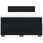 vidaXL Boxspringbett mit Matratze Schwarz 140x200 cm Samt vidaXL Boxspringbett mit Matratze Schwarz 140x200 cm Samt