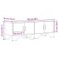 vidaXL TV-Schrank Sonoma-Eiche 122x34x41 cm Holzwerkstoff vidaXL TV-Schrank Sonoma-Eiche 122x34x41 cm Holzwerkstoff