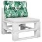 vidaXL Palettenkissen Blattmuster 50x40x12 cm Stoff vidaXL Palettenkissen Blattmuster 50x40x12 cm Stoff