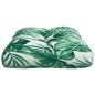 vidaXL Palettenkissen Blattmuster 50x40x12 cm Stoff vidaXL Palettenkissen Blattmuster 50x40x12 cm Stoff
