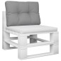 vidaXL Palettenkissen Grau 60x40x12 cm Stoff vidaXL Palettenkissen Grau 60x40x12 cm Stoff
