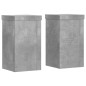 vidaXL Pflanzenständer 2 Stk. Betongrau 10x10x18 cm Holzwerkstoff vidaXL Pflanzenständer 2 Stk. Betongrau 10x10x18 cm Holzwerkstoff