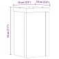 vidaXL Pflanzenständer 2 Stk. Betongrau 10x10x18 cm Holzwerkstoff vidaXL Pflanzenständer 2 Stk. Betongrau 10x10x18 cm Holzwerkstoff