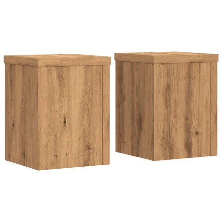 vidaXL Pflanzenständer 2 Stk. Artisan-Eiche 15x15x20 cm Holzwerkstoff