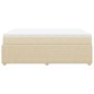 vidaXL Boxspringbett mit Matratze Creme 140x200 cm Stoff vidaXL Boxspringbett mit Matratze Creme 140x200 cm Stoff