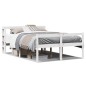vidaXL Seniorenbett mit Kopfteil ohne Matratze Weiß 135x190 cm vidaXL Seniorenbett mit Kopfteil ohne Matratze Weiß 135x190 cm