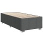 vidaXL Boxspringbett mit Matratze Dunkelgrau 100x200 cm Stoff vidaXL Boxspringbett mit Matratze Dunkelgrau 100x200 cm Stoff
