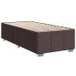 vidaXL Boxspringbett mit Matratze Dunkelbraun 100x200 cm Stoff vidaXL Boxspringbett mit Matratze Dunkelbraun 100x200 cm Stoff