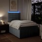 vidaXL Boxspringbett mit Matratze Hellgrau 120x190 cm Stoff vidaXL Boxspringbett mit Matratze Hellgrau 120x190 cm Stoff