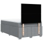 vidaXL Boxspringbett mit Matratze Hellgrau 120x190 cm Stoff vidaXL Boxspringbett mit Matratze Hellgrau 120x190 cm Stoff