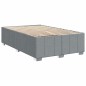 vidaXL Boxspringbett mit Matratze Hellgrau 120x190 cm Stoff vidaXL Boxspringbett mit Matratze Hellgrau 120x190 cm Stoff
