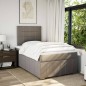 vidaXL Boxspringbett mit Matratze Taupe 120x190 cm Stoff vidaXL Boxspringbett mit Matratze Taupe 120x190 cm Stoff