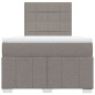 vidaXL Boxspringbett mit Matratze Taupe 120x190 cm Stoff vidaXL Boxspringbett mit Matratze Taupe 120x190 cm Stoff