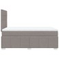 vidaXL Boxspringbett mit Matratze Taupe 120x190 cm Stoff vidaXL Boxspringbett mit Matratze Taupe 120x190 cm Stoff