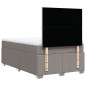 vidaXL Boxspringbett mit Matratze Taupe 120x190 cm Stoff vidaXL Boxspringbett mit Matratze Taupe 120x190 cm Stoff