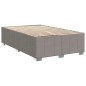 vidaXL Boxspringbett mit Matratze Taupe 120x190 cm Stoff vidaXL Boxspringbett mit Matratze Taupe 120x190 cm Stoff