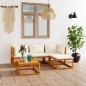 vidaXL 5-tlg. Garten-Lounge-Set mit Kissen Massivholz Akazie vidaXL 5-tlg. Garten-Lounge-Set mit Kissen Massivholz Akazie