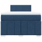vidaXL Boxspringbett mit Matratze Blau 120x190 cm Stoff vidaXL Boxspringbett mit Matratze Blau 120x190 cm Stoff