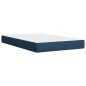 vidaXL Boxspringbett mit Matratze Blau 120x190 cm Stoff vidaXL Boxspringbett mit Matratze Blau 120x190 cm Stoff